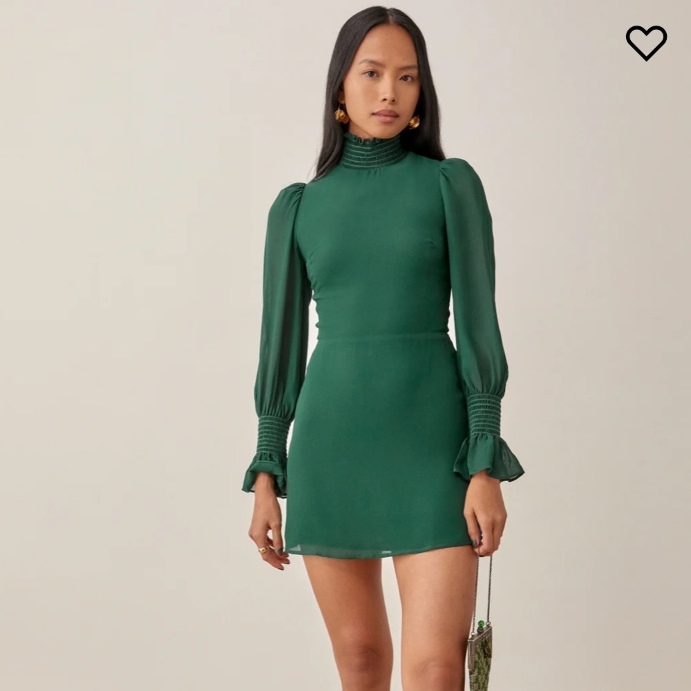 Reformation - Emerald Dress Elegant